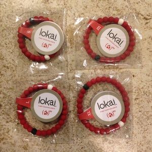 Lokai Bracelet Wristband S-M-L-XL Red